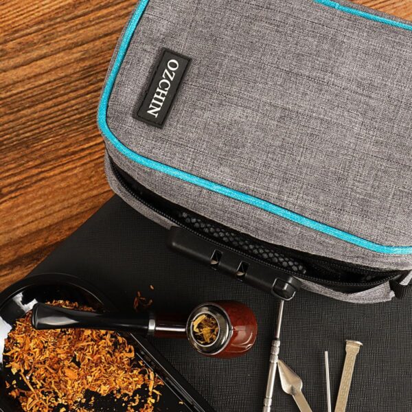 OZCHIN Smell Proof Bag with Combination Lock Tobacco Pipe Pouch Bag File Organizer Case Container Medicine Lock Box Odorless Storage Bag Great Gift for Friend - Image 5