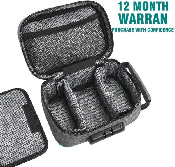 OZCHIN Smell Proof Bag with Combination Lock Tobacco Pipe Pouch Bag File Organizer Case Container Medicine Lock Box Odorless Storage Bag Great Gift for Friend - Image 7