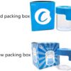 Led Transparent Glass Seal Storage Jar, Light-Up Magnifying Glass Ornamental Glass Bottle (Blue) - Image 3