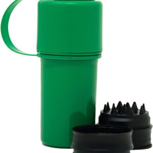 HEMPER Keeper 3-IN-1 Grinder + Storage System with Smell Proof Storage With Travel Ready Tether Strap | Lightweight