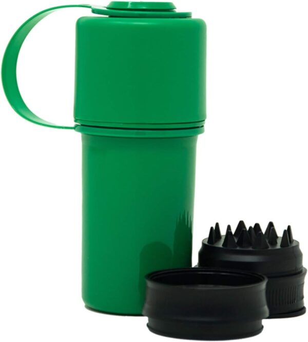 HEMPER Keeper 3-IN-1 Grinder + Storage System with Smell Proof Storage With Travel Ready Tether Strap | Lightweight