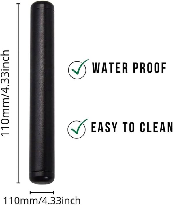 Premium Portable Air Tight Metal Tube Container, Fits in Pocket or Purse, Lightweight and Travel-Friendly (3 Pack) - Image 6