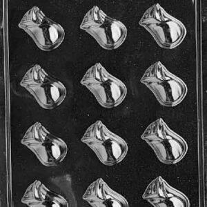 Cybrtrayd Life of the Party F075 Rose Bud Flower Chocolate Candy Mold in Sealed Protective Poly Bag Imprinted with Copyrighted Cybrtrayd Molding Instructions ,