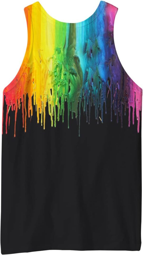 Loveternal Mens 3D Print Tank Top Summer Casual Novelty Polyester Gym Workout Bodybuilding Tank Tops - Image 4