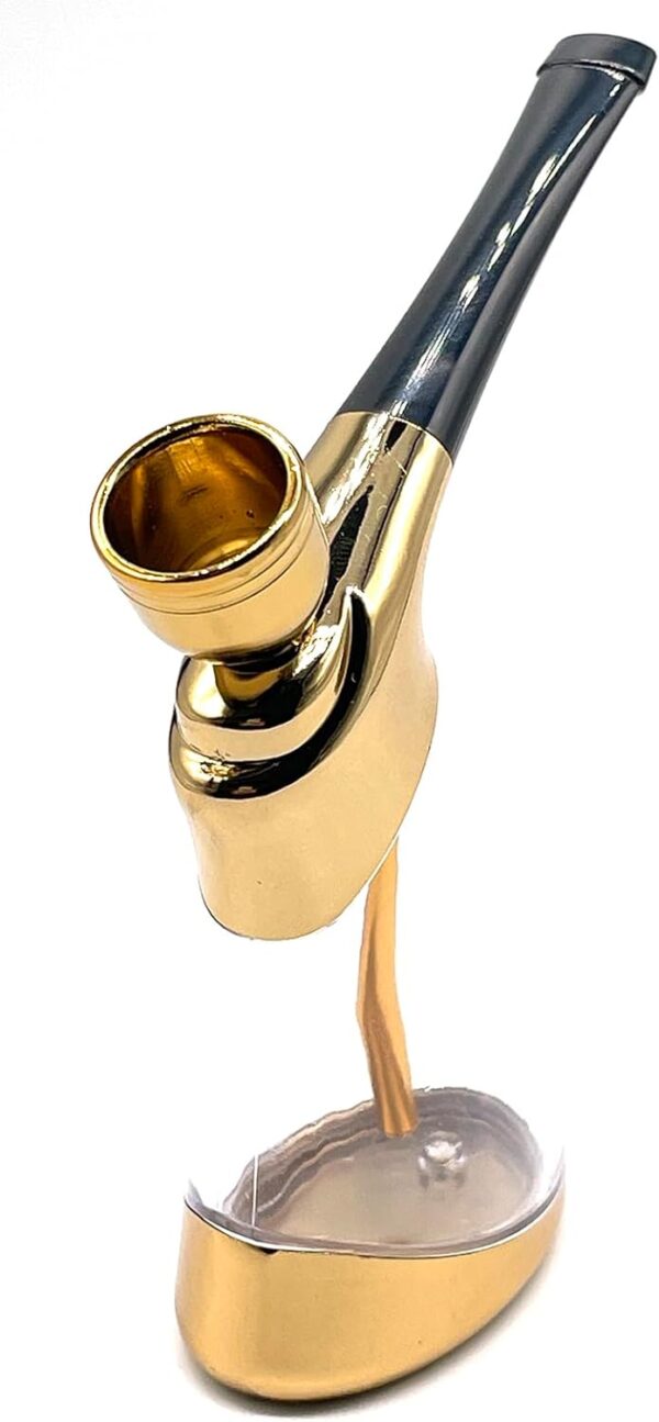 Portable Mini Hookah Set with Shisha Accessories Handheld Hookahs Set HT9527 Gifts for Boyfriend Father Husband or friends Golden - Image 4