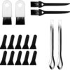 Brushes Scrapers Spoons Set for Herb Grinder Pipe Cleaners Tool Pollen Kit for Herb Grinder (17)