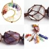 7 Chakras Stones Healing Crystals Tree of Life Wall Hanger Tumbled Gemstones Meditation Hanging Ornament Christmas Tree Memorial Hanging Pendant Xmas Gift - Image 8