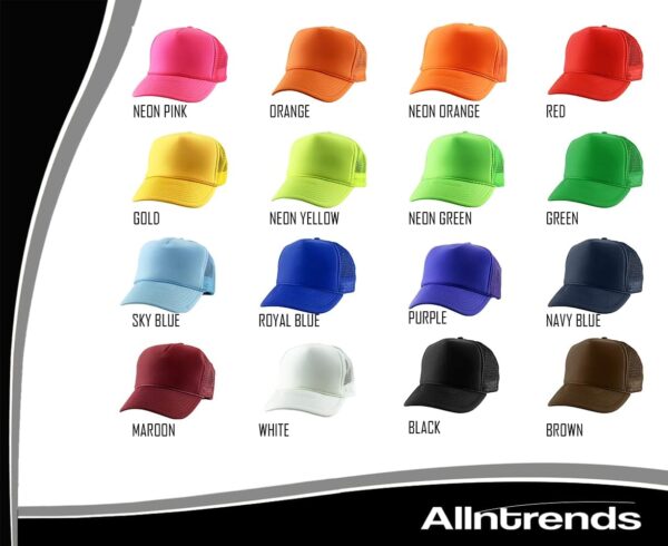 ALLNTRENDS Trucker Hat Weed Smile Snapback 420 Cap - Image 4