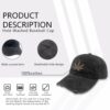 Cannabis THC Marijuana Weed 420 CBD Trucker Hat Mom Hat AllBlack Womens Beach Hat Gifts for Girlfriends Cool Cap - Image 7