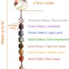 7 Chakras Stones Healing Crystals Tree of Life Wall Hanger Tumbled Gemstones Meditation Hanging Ornament Christmas Tree Memorial Hanging Pendant Xmas Gift - Image 2