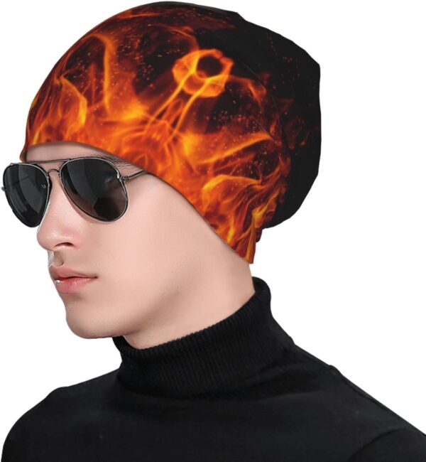 ANNCED Beanie Hat Knitted Cap for Men Women,Thin Warm Knit Slouchy Cancer Hat Ski Cap Winter Warm Hip Hop Soft Skull Cap - Image 4