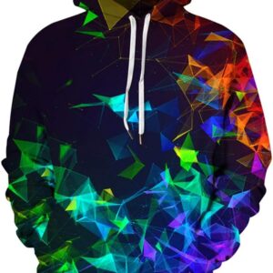Men's Digital Print Sweatshirts Hooded Top Galaxy Pattern Hoodie