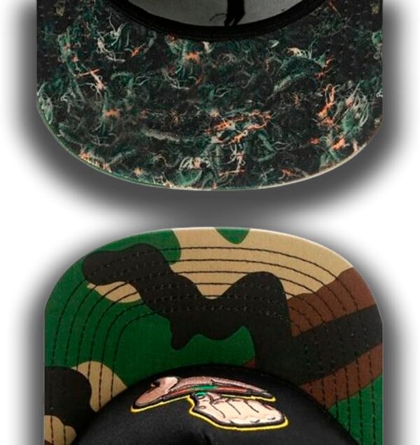Flat Bill Hats - Original Baseball Cap Marijuana Cannabis Weed Pot 420 Hat Premium Flat Snapback - Image 3