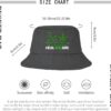 Weed Cannabis 420 Bucket Hat Bucket Hat Packable Women Hat for Fishing Accessories for Travel Must Haves Wash Black - Image 3