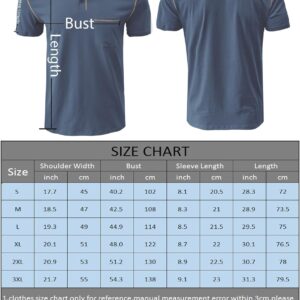 Men's Fashion Henley Shirt Classic Short/Long Sleeve Lightweight Button Cotton T-Shirt Casual Top
