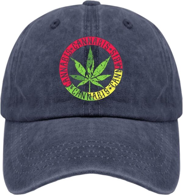 Cannabis Weed 4:20 THC Healthcare Sun Hat Womens Summer Hat Pigment Black Mens Baseball Cap Gifts for Grandpa Golf