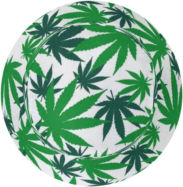Marijuana-Cannabis Weed Bucket Hat Women Men Funny Fisherman Hat for Girls Cute Wide Brim Cap Beach Outdoor - Image 5