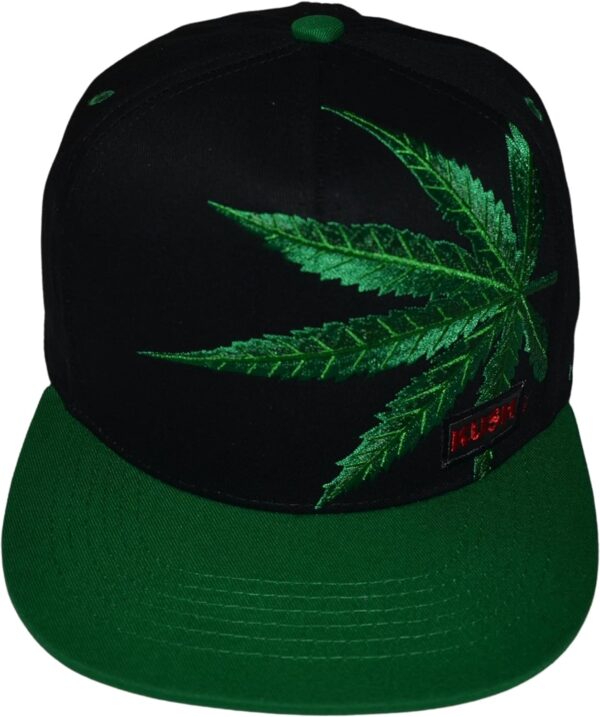 Popfizzy Weed Hat, Unisex Cannabis Baseball Caps, Pot Leaf Hats, Marijuana Snapback Cap, Weed Gifts for Stoners, Rapper Hats