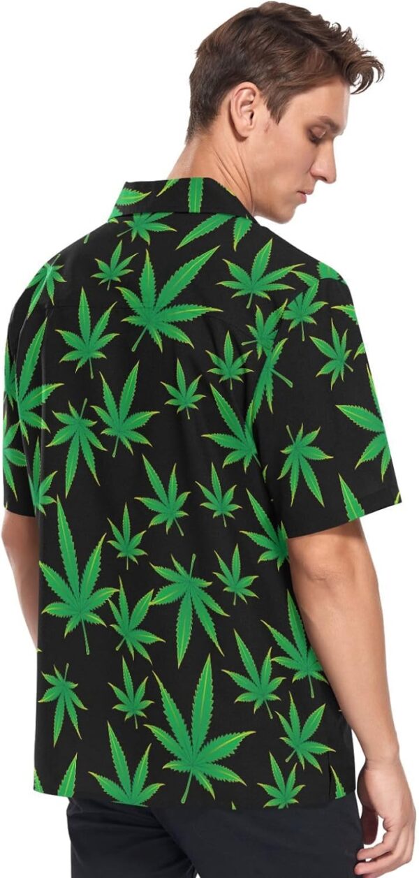 Men's Hawaiian Shirts Casual Button Down Shirt Short Sleeve Aloha Beach Shirts - Image 2
