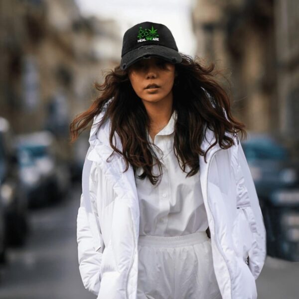 NJAN Weed Cannabis 420 Hat USA Hat AllBlack Womens Hat Gifts for Daughter Beach Cap - Image 6