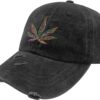 Cannabis THC Marijuana Weed 420 CBD Trucker Hat Mom Hat AllBlack Womens Beach Hat Gifts for Girlfriends Cool Cap - Image 2