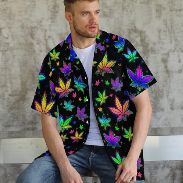 Prowinly Mens Hawaiian Shirt Casual Button Down Shirts Party Shirt Short Sleeve Button Up Shirt - Image 4