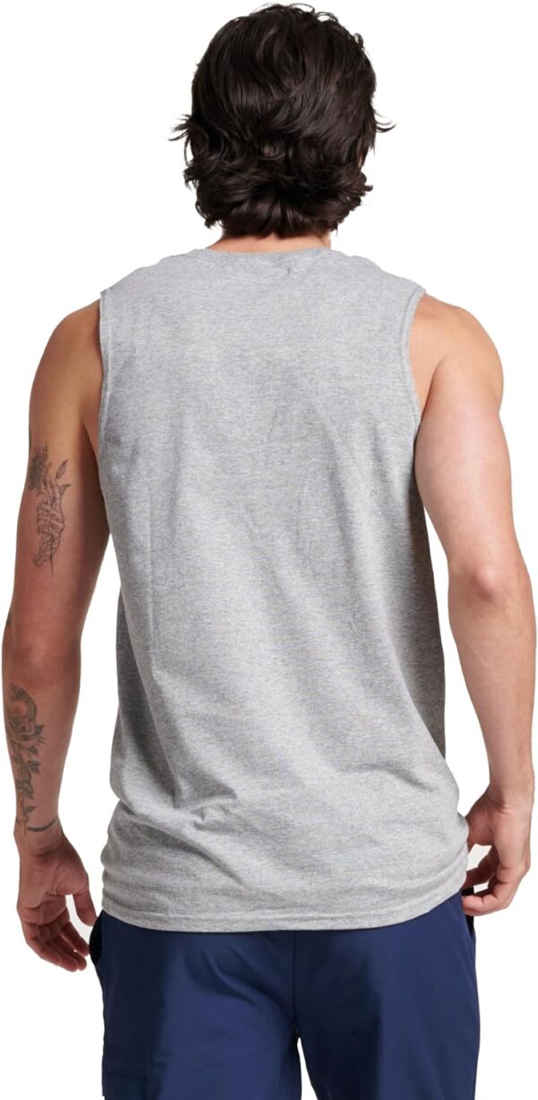 Russell Athletic Men's Dri-Power Cotton Blend Sleeveless Muscle Shirts, Moisture Wicking Odor Protection UPF 30+, Sizes S-4X - Image 4
