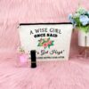 Encouragement Gifts for Women Inspirational Gifts Makeup Bag Funny Birthday Gift for Sister Cosmetic Bag Motivational Gift for Best Friend Travel Cosmetic Pouch Graduation Christmas Gift - Image 7