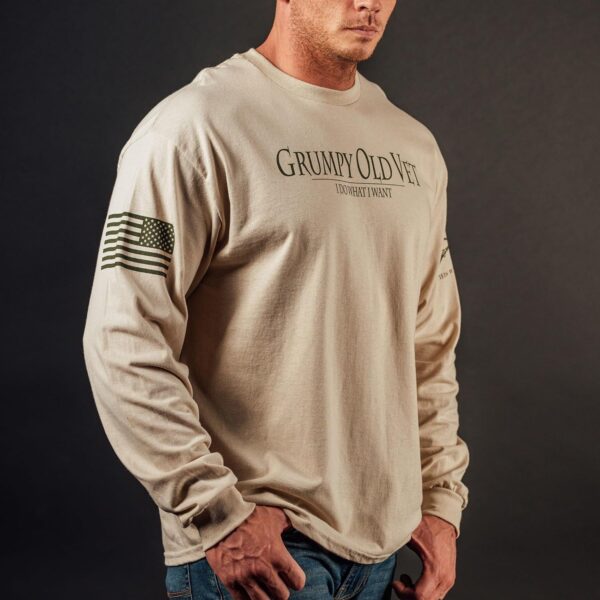 Grunt Style Grumpy Old Vet Men's Long Sleeve T-Shirt - Image 2