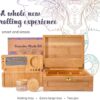 Bamboo Stash Kit, Storage Box, Rolling Tray, Rolling Kit, Rolling Tray Box with Lock, Smell Proof Box, Bamboo Rolling Tray Bundle, Lock Box - Image 2