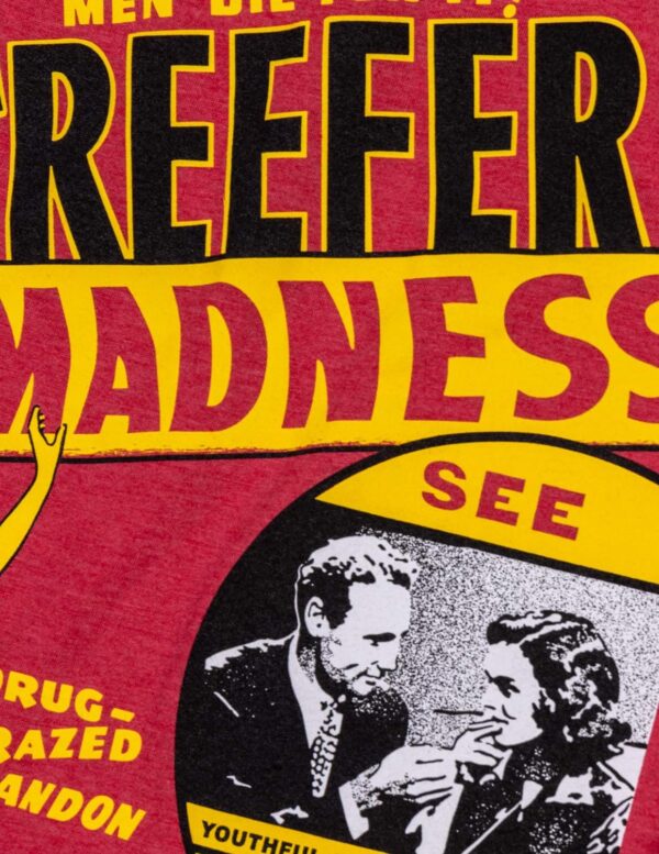 Devil's Harvest (1942 Poster) | Funny Absurd Vintage Drug War Marijuana Weed Pot Propaganda Women's V-Neck T-Shirt - Image 5