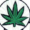 Marijuana Leaf Pot Weed Embroidered Dream Catcher (16 Inches Long) - Image 2