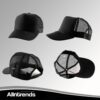 ALLNTRENDS Trucker Hat Weed Smile Snapback 420 Cap - Image 3
