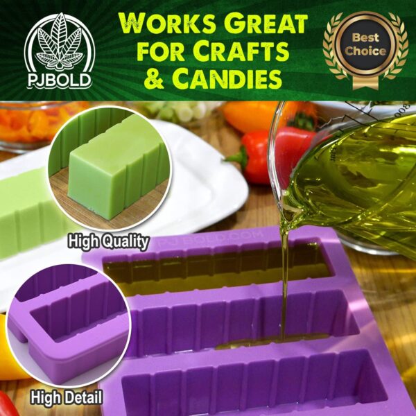 PJ BOLD Silicone Butter Mold Tray with Lid, Purple - Image 3