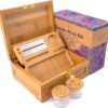 Bamboo Stash Kit, Storage Box, Rolling Tray, Rolling Kit, Rolling Tray Box with Lock, Smell Proof Box, Bamboo Rolling Tray Bundle, Lock Box