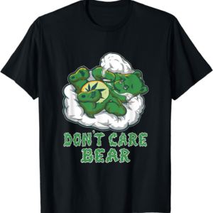 Funny Bear Smoking Weed Cannabis Marijuana 4:20 Stoner Gift T-Shirt