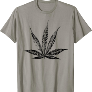 THC POT LEAF INK STAMP Cannabis Medical Marijuana T-Shirt