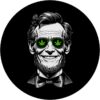 Weed Abraham Lincoln Funny 4th Of July 420 Stoner Marijuana PopSockets Standard PopGrip - Image 3