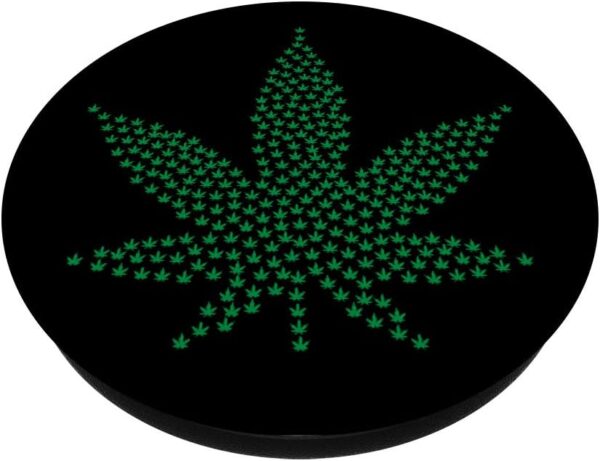 Cannabis accessories Marijuana Leaf Smoke Weed Drugs | gift PopSockets PopGrip: Swappable Grip for Phones & Tablets - Image 2