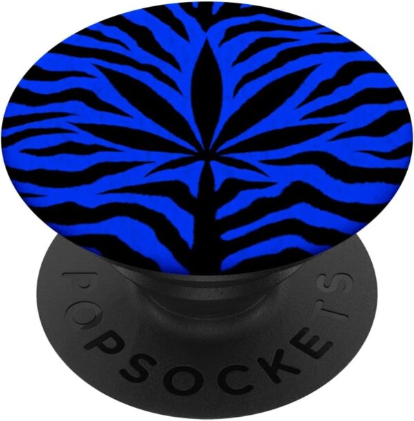 Weed Marijuana Accessories for Cannabis Stoner Blue Tiger PopSockets Swappable PopGrip