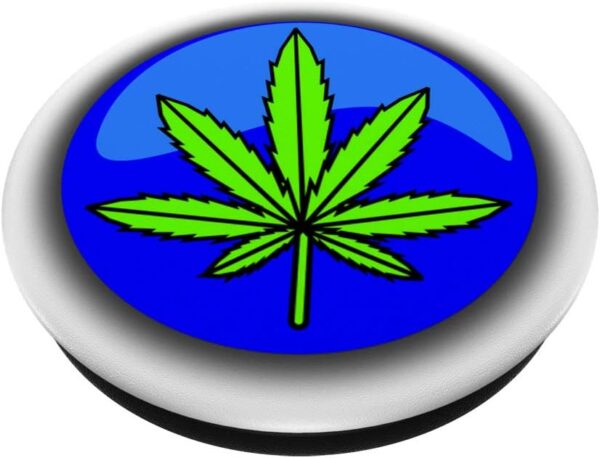 Cannabis accessories Marijuana Leaf Smoke Weed Drugs | gift PopSockets Swappable PopGrip - Image 2