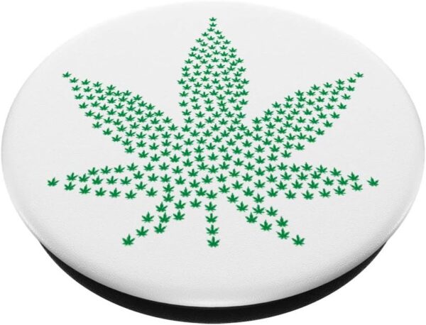 Cannabis accessories Marijuana Leaf Smoke Weed Drugs | gift PopSockets PopGrip: Swappable Grip for Phones & Tablets - Image 2