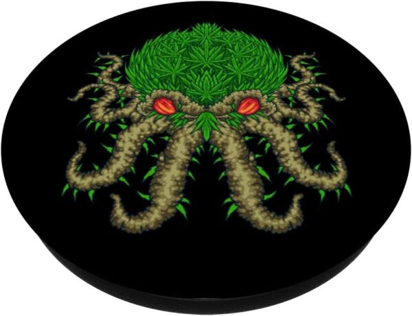 Weed Octopus - Marihuana Kraken - Cannabis Accessories PopSockets Swappable PopGrip - Image 2