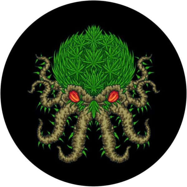 Weed Octopus - Marihuana Kraken - Cannabis Accessories PopSockets Swappable PopGrip - Image 3