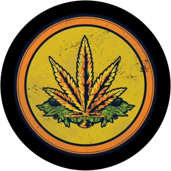 Retro Weed Smoking Cannabis Vintage 420 Pot Smoking Shirt PopSockets Swappable PopGrip - Image 3