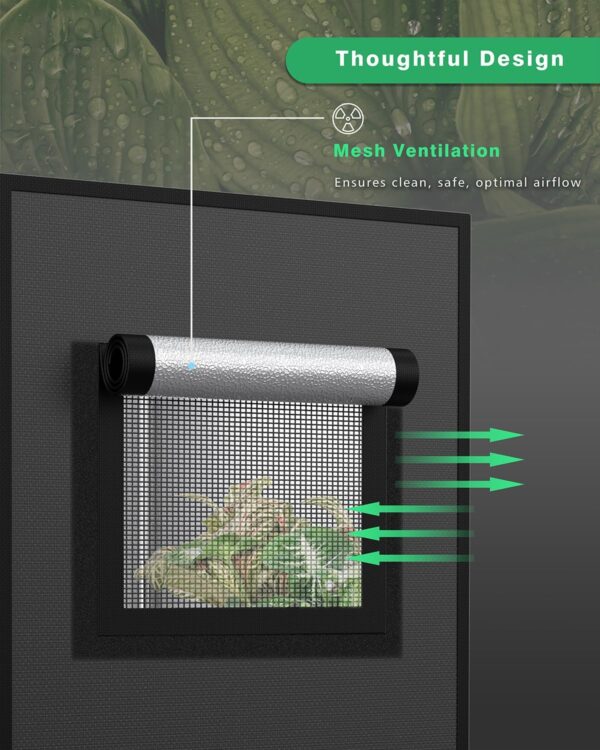 Grow Tent for Aerogarden Hydroponic Grow System,18.9''x13.7''x20.8'',High Reflective Mylar for Hydroponic Indoor Plants,Grow Machine Protective Cover,Black Indoor Hydroponic Anti-Light Complete System - Image 5