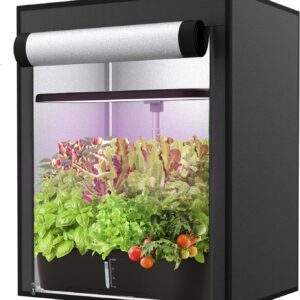 Grow Tent for Aerogarden Hydroponic Grow System,18.9''x13.7''x20.8'',High Reflective Mylar for Hydroponic Indoor Plants,Grow Machine Protective Cover,Black Indoor Hydroponic Anti-Light Complete System