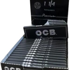 25 x rolling paper OCB Premium Black 1 1/4-78mm