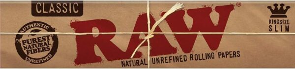 RAW Classic Cigarette Papers King Size Slim 5 Pack with ARC Saver - Image 2
