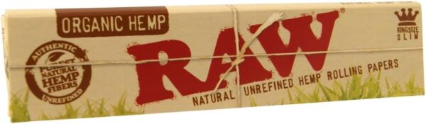 Raw King Size Slim Organic Hemp Rolling Papers Full Box of 50 Packs, 32 Count (Pack of 50) - Image 2